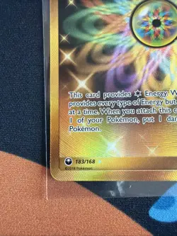 Pokemon 2018 Rainbow Energy - Sun & Moon Celestial Storm Rare Gold Holo 183/168 - Image 5
