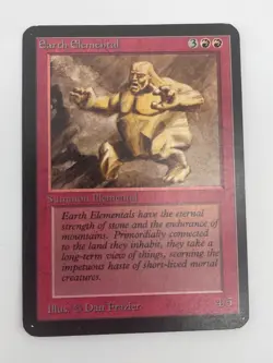 MTG Alpha Edition Earth Elemental Uncommon Creature Card LP Condition - Image 1