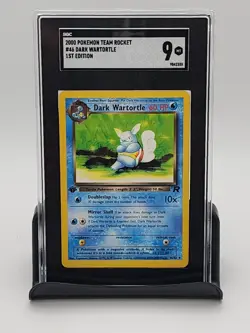 Vintage Pokemon - Dark Wartortle - 1st Edition - Team Rocket - SGC 9 - Image 1