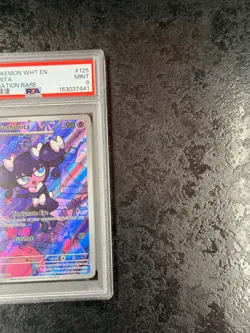 2025 POKEMON WHITE FLARE EN GOTHORITA ILLUSTRATION RARE #125 MINT 💎 PSA 9 - Image 2