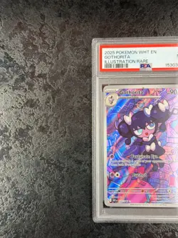 2025 POKEMON WHITE FLARE EN GOTHORITA ILLUSTRATION RARE #125 MINT 💎 PSA 9 - Image 3