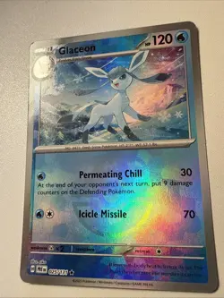 Pokemon TCG Prismatic Evolutions #025/131 Glaceon Master Ball Pattern - Image 2