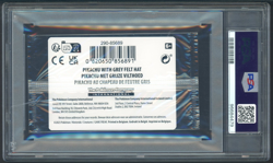2023 Pokemon SVP EN Pokemon X Van Gogh Pikachu Grey Felt Hat Pack PSA 10 - Image 2