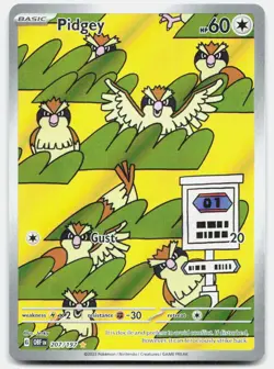 Pidgey 207/197 Illustration Rare Obsidian Flames Pokemon Near Mint - Image 1