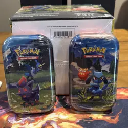 Pokemon TCG Ascended Heros- Sealed Mini Tin Display- 10 sealed tins per package - Image 3
