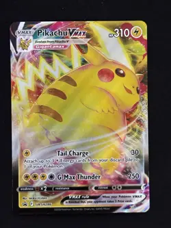 Pokemon TCG Sword & Shield Black Star Promo Pikachu VMAX SWSH286 NM - Image 1