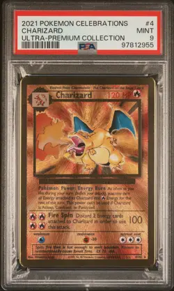 2021 POKEMON CELEBRATIONS ULTRA-PREMIUM COLLECTION #4 CHARIZARD PSA 9 - Image 1
