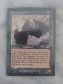 MTG Magic the Gathering Divining Witch Lp/Nm Foil - (57/143) Nemesis LP/NM Foil - Image 1
