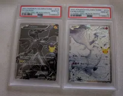 2021 Pokemon Celebrations Reshiram #113 & Zekrom #114 PSA 10 Set - Image 1
