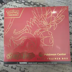 Scarlet and Violet Base Set Pokemon Center Exclusive ETB Koraidon SLIGHT DAMAGE - Image 1