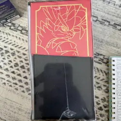 Scarlet and Violet Base Set Pokemon Center Exclusive ETB Koraidon SLIGHT DAMAGE - Image 5