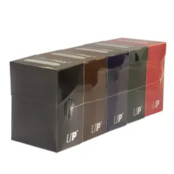 Ultra Pro Set Of 5 Dark Color Deck Boxes Magic Pokemon YuGiOh Card Storage Box - Image 1