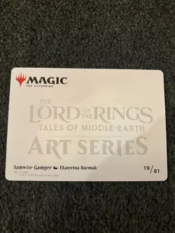 Magic MTG - Samwise Gamgee Art Card (19/81) (Gold-Stamped Signature) - UB LTR - Image 2