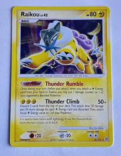 RAIKOU #16/132 • 2007 Holo Secret Wonders Diamond & Pearl Cracked Ice Holo ✨ - Image 1