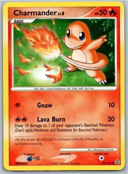 Charmander Secret Wonders 82/132 LP Pokemon Card - Image 1