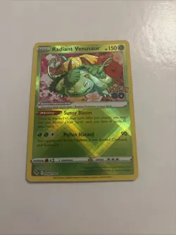 Pokemon TCG Radiant Venusaur Holo Card Pokemon Go 004/078 Near Mint - Image 1