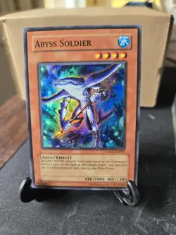 Abyss Soldier Super Rare Very Lightly Played/Near Mint CMC-EN001 Promo Card - Image 1