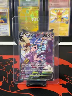 [NM] Mew v Holo Alternative Art Ultra Rare TCG Fusion Strike Card 251/264 - Image 1