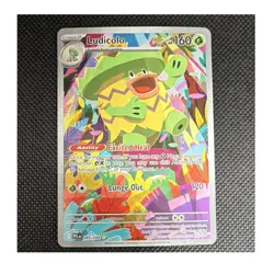 Ludicolo Pokemon Card 095/094 Phantasmal Flames Illustration Rare Holo 160 HP - Image 1