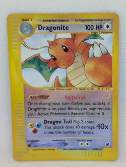 Dragonite 009/165 Expedition Base Set Reverse Holo Rare Pokemon TCG Nintendo LP - Image 1