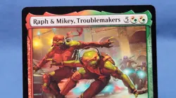 Raph and Mikey Troublemakers Regular NON-foil NM TMT 167 Mtg TMNT 🔮 B* - Image 2