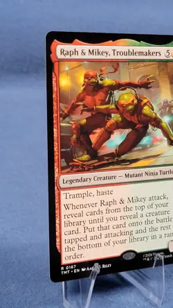 Raph and Mikey Troublemakers Regular NON-foil NM TMT 167 Mtg TMNT 🔮 B* - Image 5
