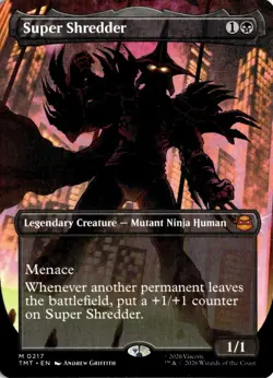 Super Shredder (Borderless) 0217 Magic: The Gathering TMNT NM - Image 1