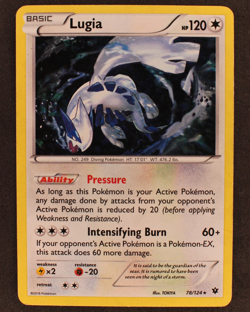 Lugia 78/124 - Pokemon Card Tcg - Fates Collide Cracked Ice Holo - MP - Image 1