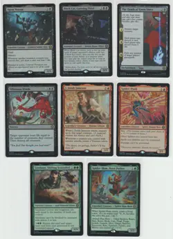 (16) Magic The Gathering Magic | Marvel SpiderMan Rare Foil Lot | No Duplicates - Image 1