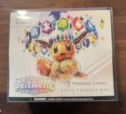 Pokemon Center Prismatic Evolutions Elite Trainer Box Sealed W/ Protective Case - Image 1