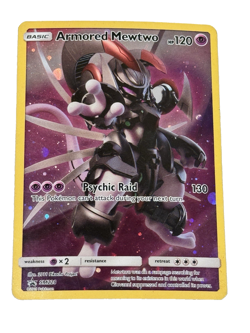 Pokemon TCG Armored Mewtwo SM228 Sun & Moon Promo Holo English 2019 (Played) - Image 1