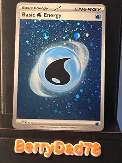 Basic Water Energy 003 Scarlet & Violet Cosmos Holo Pokemon TCG NM - Image 1