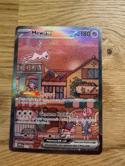 Pokemon Mew EX Scarlet & Violet Promo Full Art Holo 053 BLACK STAR PROMO - Image 1