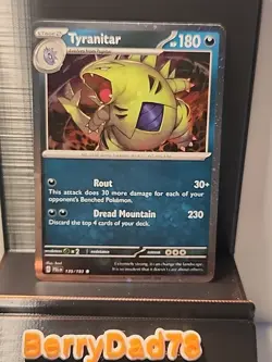 Tyranitar - (Cosmo Holo) 135/193 Paldea Evolved Pokemon TCG NM - Image 1