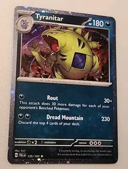 Tyranitar - (Cosmo Holo) 135/193 Paldea Evolved Pokemon TCG NM - Image 2