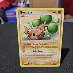 Bonsly Pokemon TCG Diamond And Pearl Common Card #71/130 - Image 1