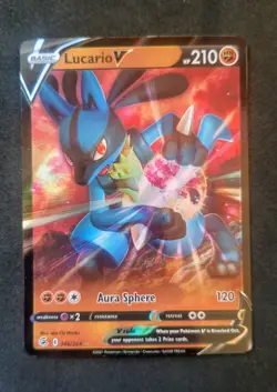 Pokemon Lucario V Ultra Rare SWSH Fusion Strike 146/264 NM - Image 3