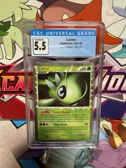 CGC 5.5 Celebi 92/102 Prime - Triumphant - Pokemon TCG - SHIPS FAST - Image 1