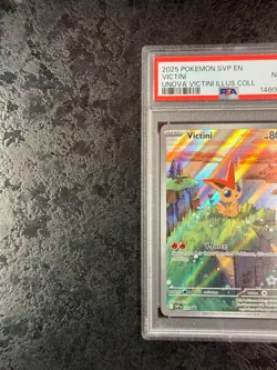 2025 POKEMON SVP EN VICTINI UN0VA VICTINI ILLUS COLL #208 NM-MT PSA 8 - Image 3