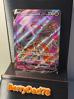 Hisuian Arcanine V 179/195 Silver Tempest Ultra Rare Pokemon TCG NM - Image 1