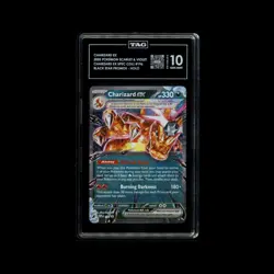 2025 Pokemon Charizard ex 196 Black Star Promo SVP Holo TAG 10 GEM MINT not psa - Image 1