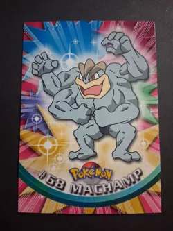 LP #68 Machamp Pokemon 1999 Topps TV Animation Edition Series 1 Blue Logo 1 - Image 1