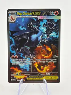 Pokemon TCG Phantasmal Flames - Mega Charizard X EX 125/094 SIR MINT - Image 1