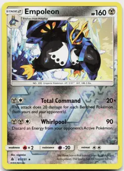 Empoleon 81/131 Holo Rare Forbidden Light Pokemon Reverse Holo Near Mint - Image 1