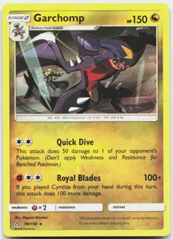 Garchomp 99/156 Rare Ultra Prism Pokemon Near Mint - Image 1
