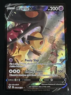 Mawile V TG17/TG30 Pokemon Silver Tempest Trainer Gallery Full Art Holo NM - Image 1