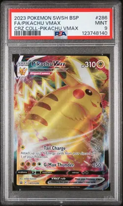 Pikachu Vmax 286 SWSH286 Collection Pokemon PSA 9 - Image 1
