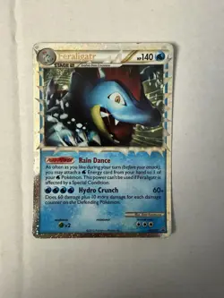 Pokemon Feraligatr Prime HGSS07 Holo Black Star Promo MP - Image 1