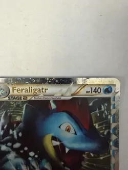 Pokemon Feraligatr Prime HGSS07 Holo Black Star Promo MP - Image 3