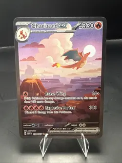 Pokemon Charizard ex Special Illustration Rare Holo 199/165 Scarlet & Violet 151 - Image 1